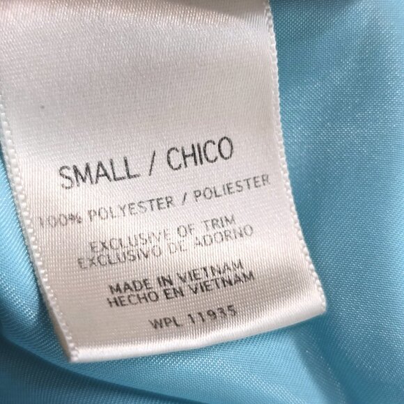 Vintage Y2K Sophia Delicates Chemise Pastel TEal Fairy Slip Dress Lace Satin - Picture 6 of 6